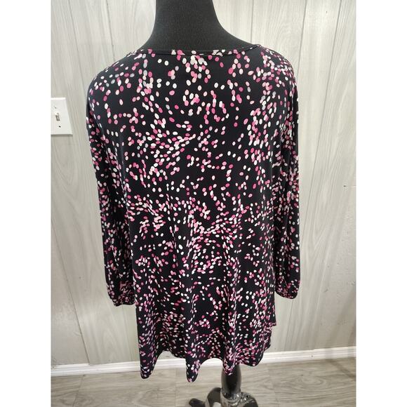 Cato Women's Pull Over Top Size 18/20 W Business Casual Stretch Plus Comfort - Picture 3 of 10